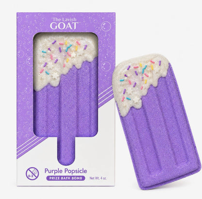 Purple Popsicle Bath Bomb + Prize Inside