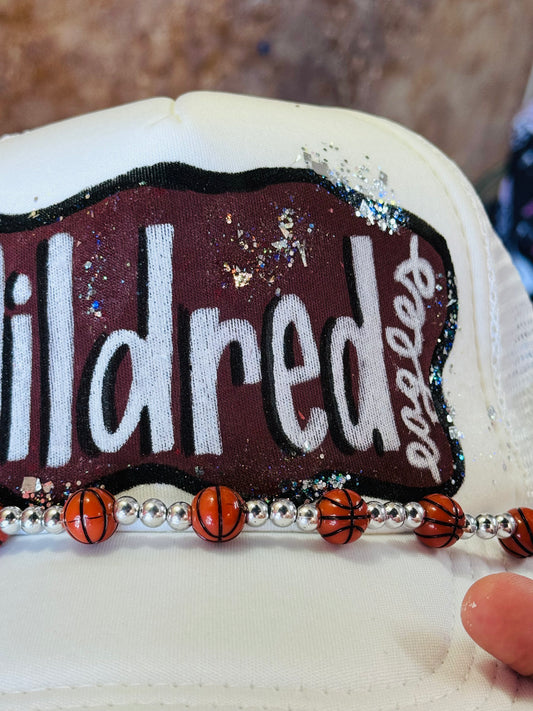 Mildred Eagles Painted Trucker