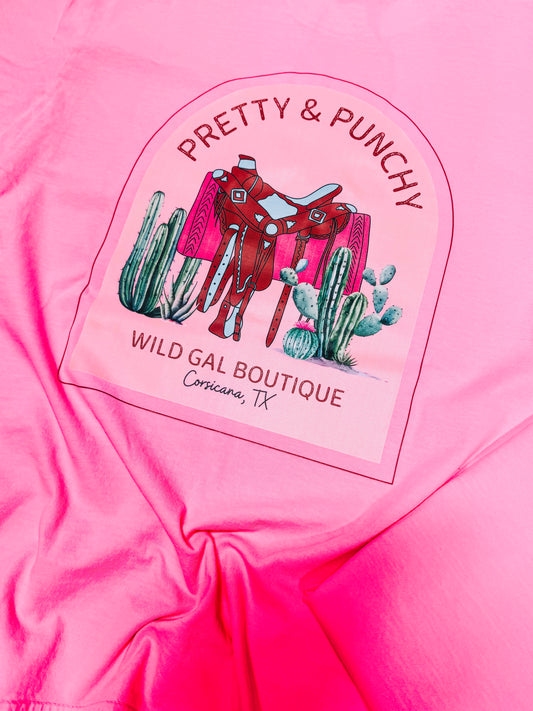 Pretty & Punchy Wild Gal Boutique Tee (Adult)