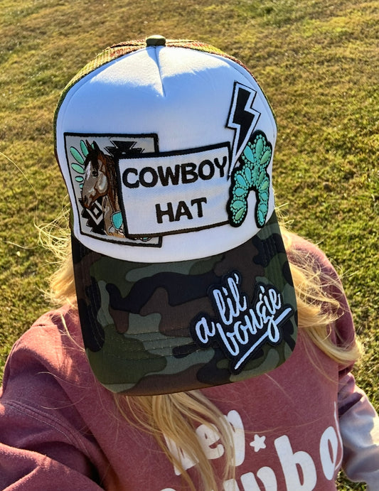 Boujee Cowboy Hat Trucker