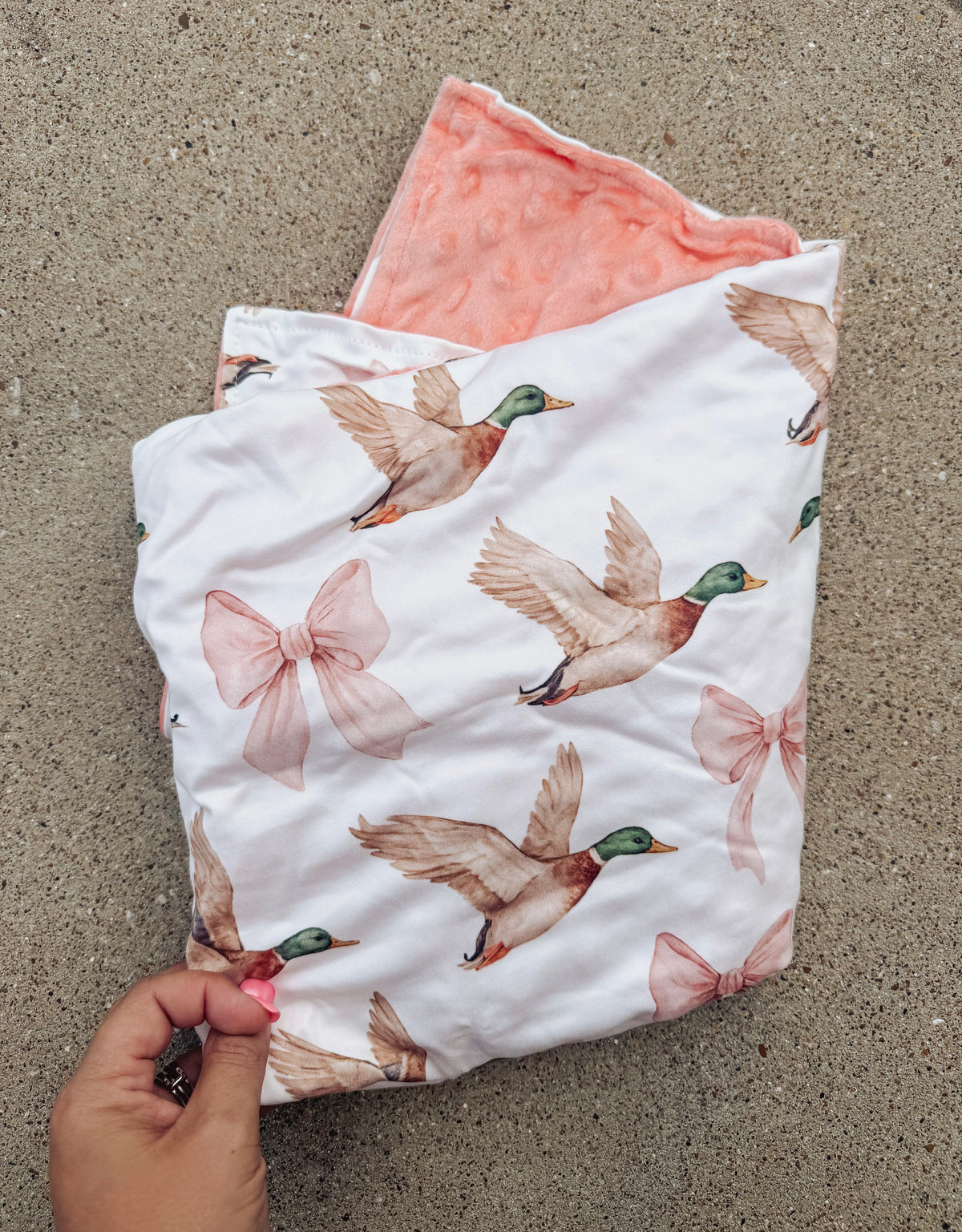 Mallards & Bows Baby Blanket