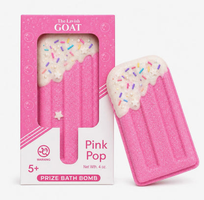 Pink Popsicle Bath Bomb + Prize Inside