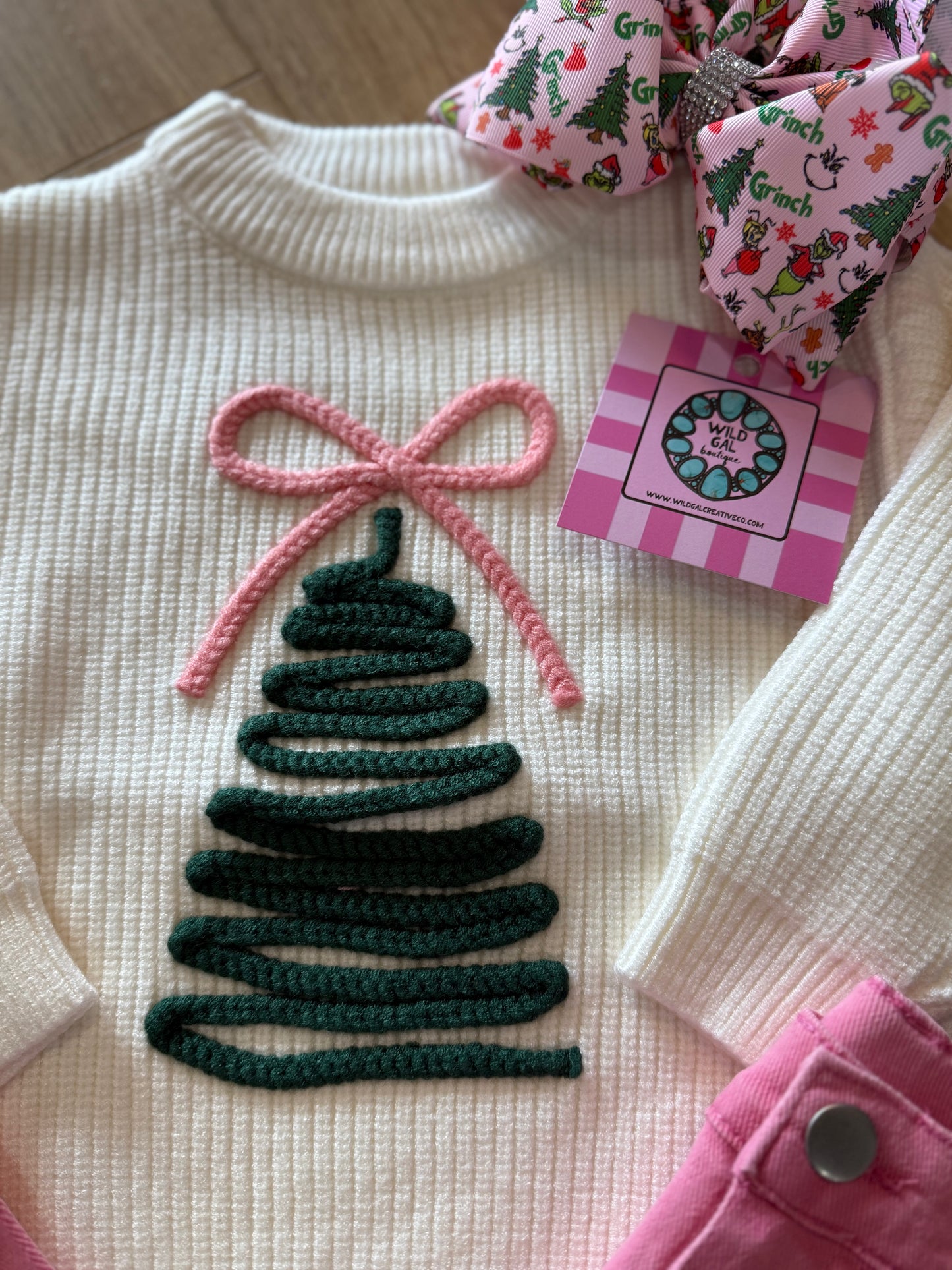 Knit Christmas Tree Sweater