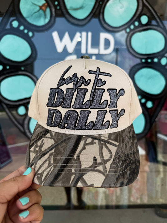 Dilly Dally Camo Trucker