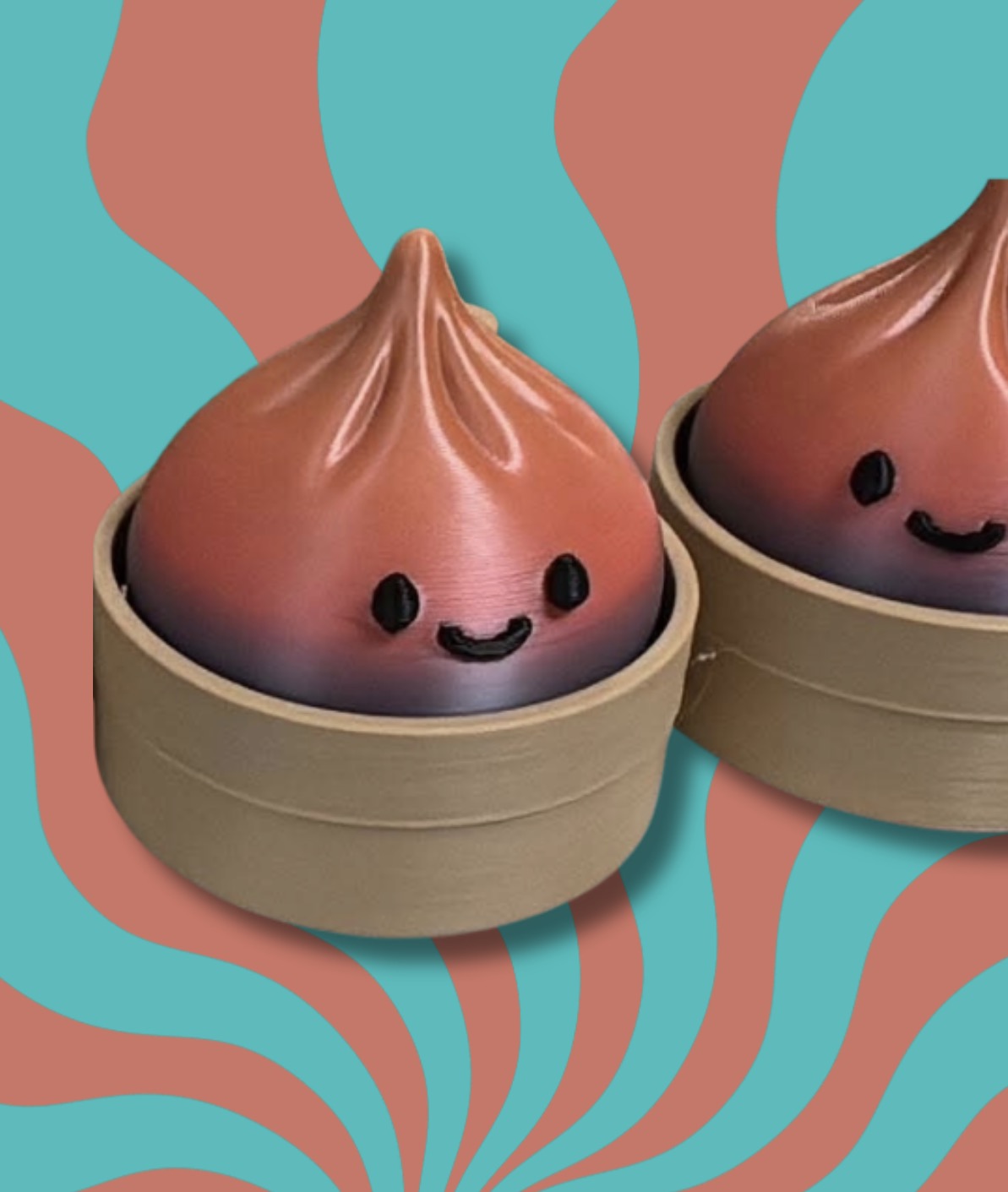 Dumpling Clicker Keychain