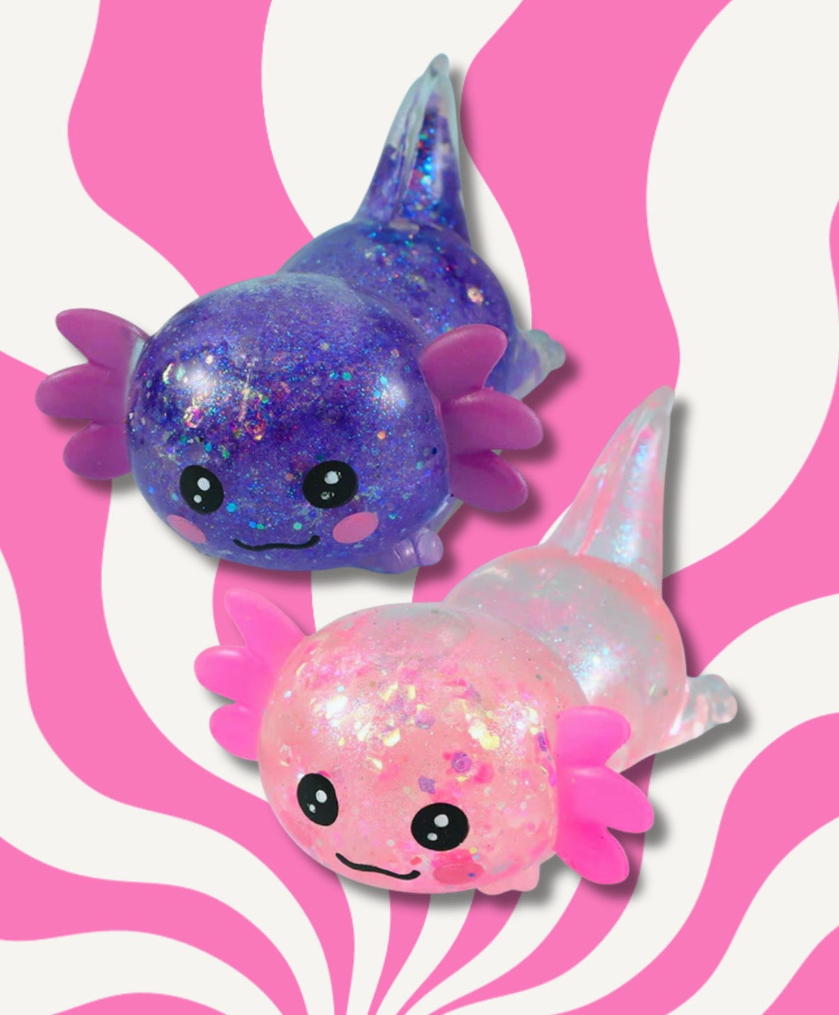 Axolotl Glitter Squish