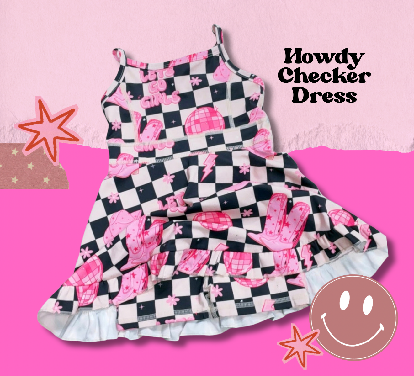 Howdy Checker Athletic Dress