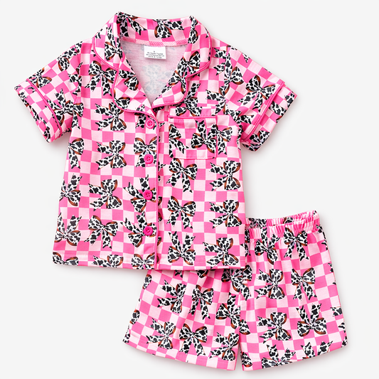 Pink Check & Bows Pajamas