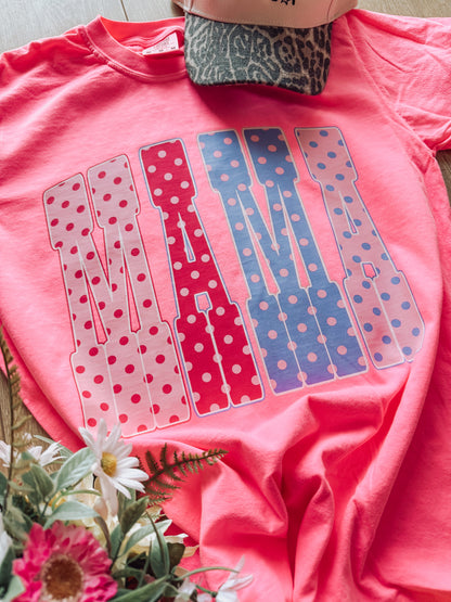 Mama Polka Dot Tee