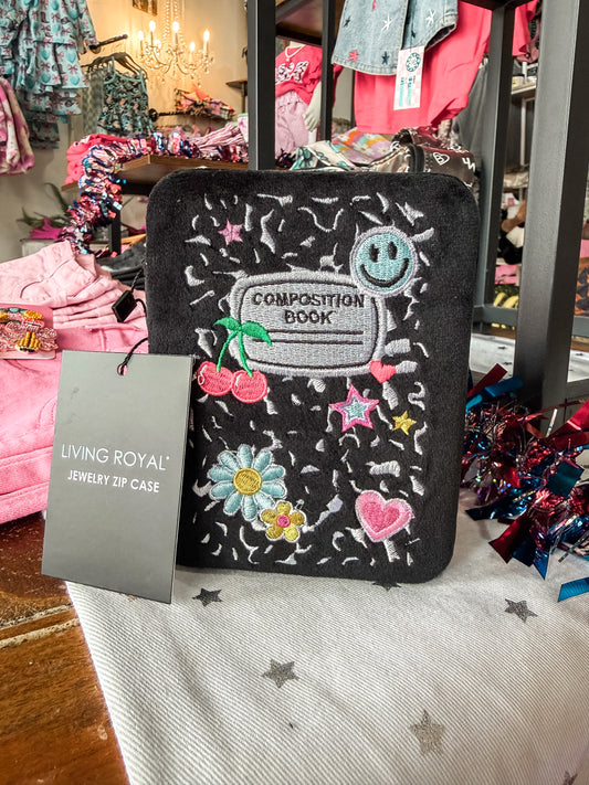 Composition Book Jewelry Case