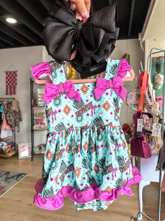 Electric Cowgirl Onesie Dress