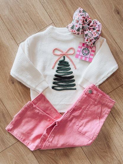 Knit Christmas Tree Sweater