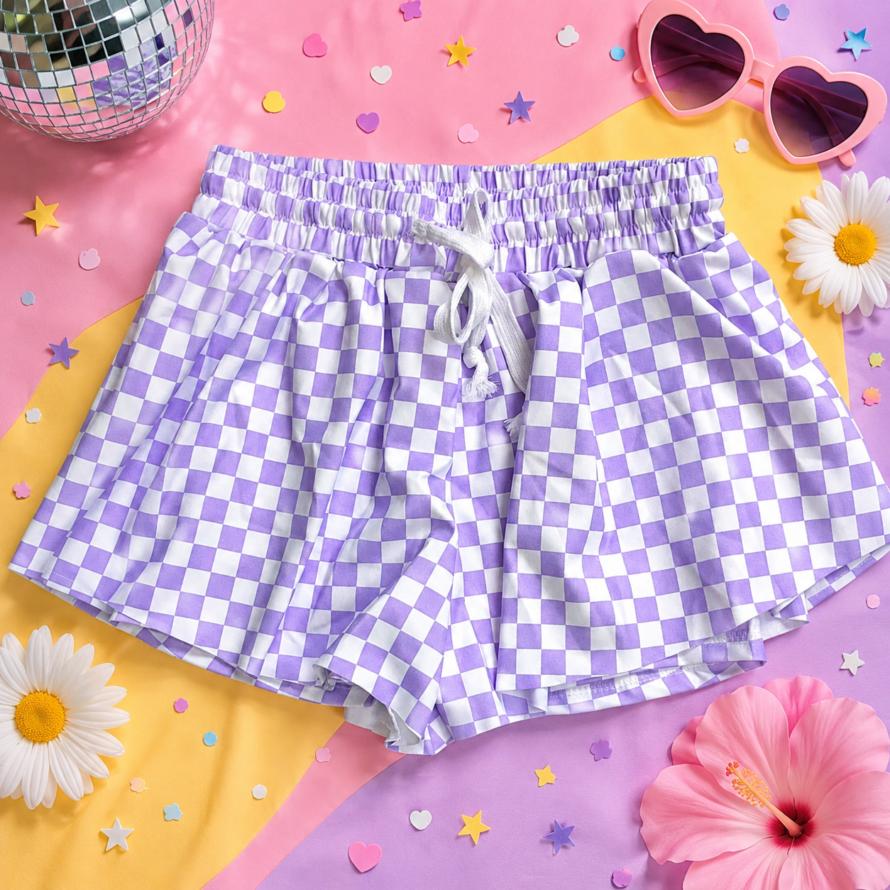 Wild Check Shorts