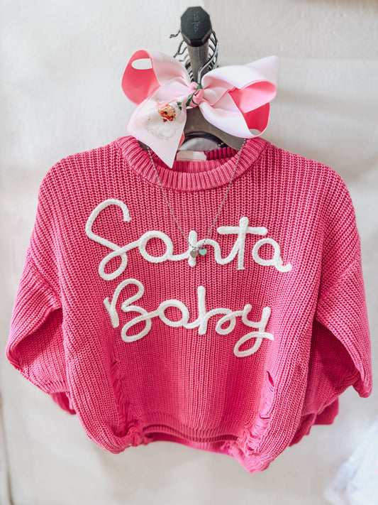 Knit Santa Baby Sweater