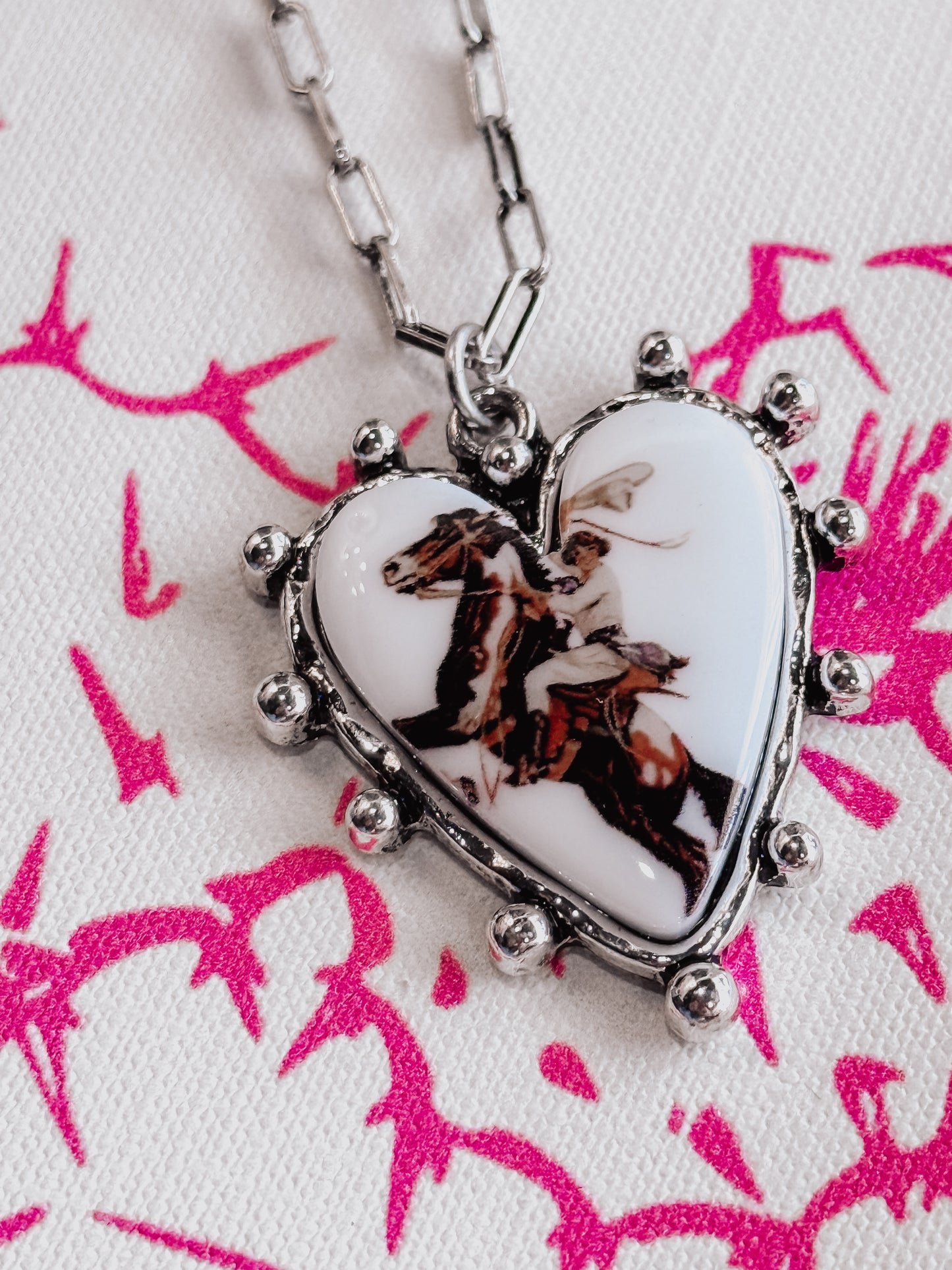 Saddle My Heart Pendant Necklace