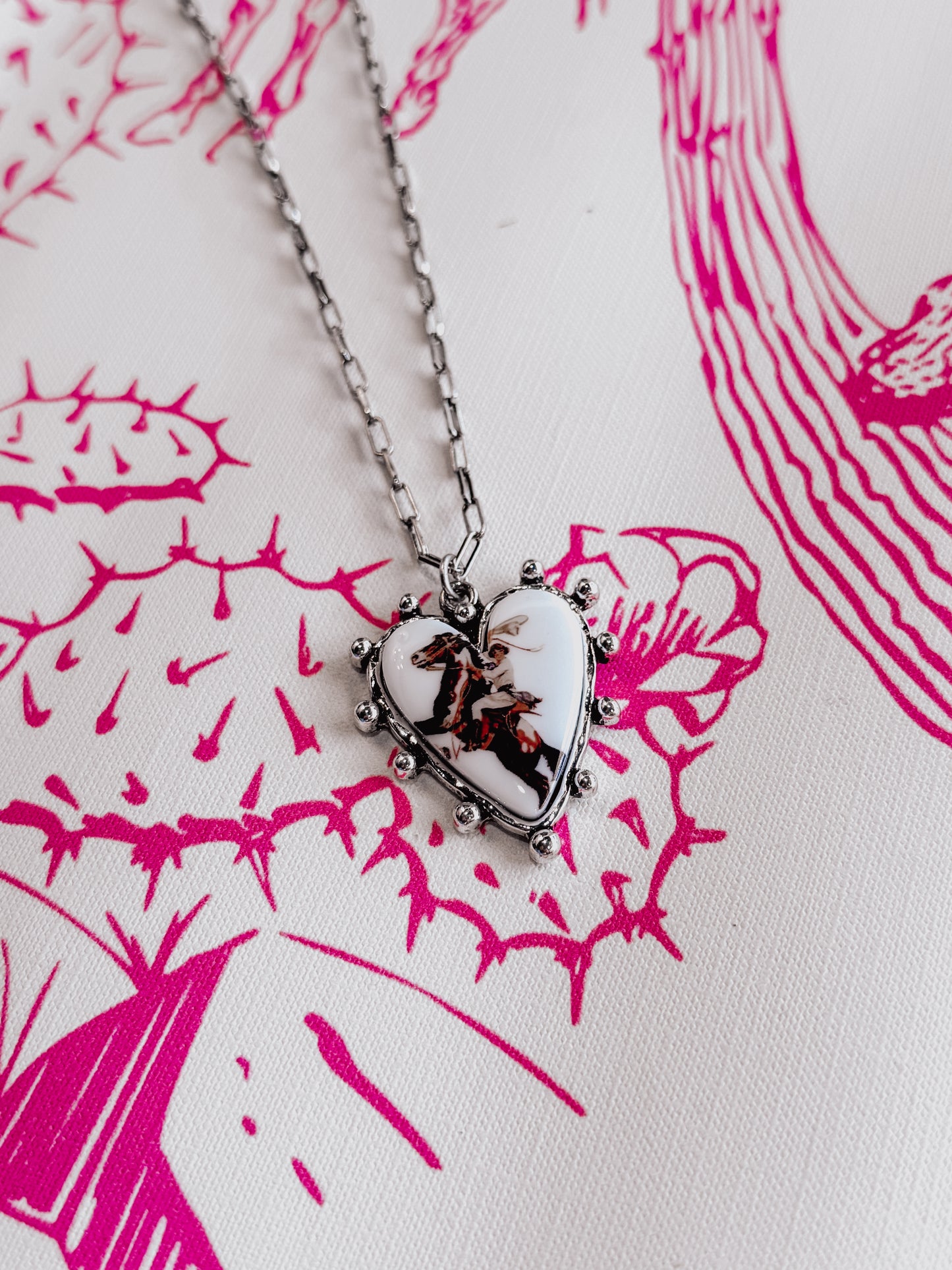 Saddle My Heart Pendant Necklace