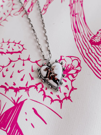 Saddle My Heart Pendant Necklace