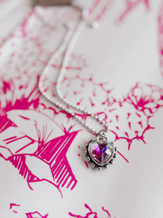 Moonlit Heart Necklace