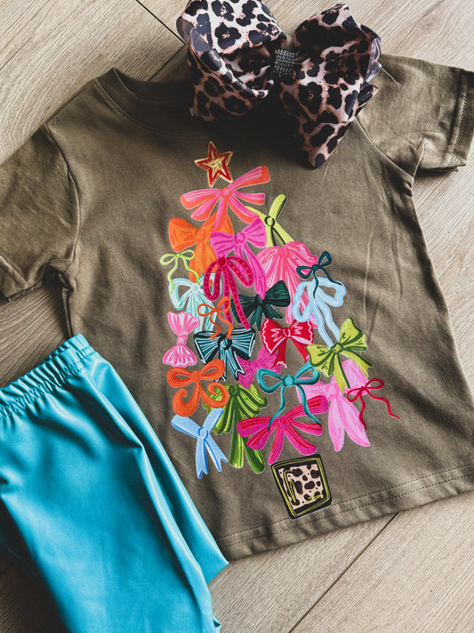 Wild For Christmas Bows Tee