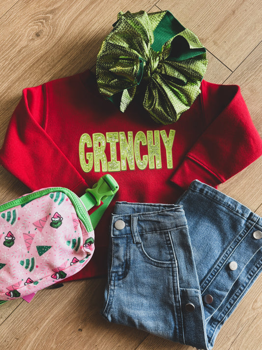 Red Grinchy Sweatshirt