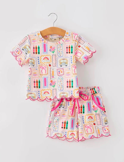 School Supplies Short Set