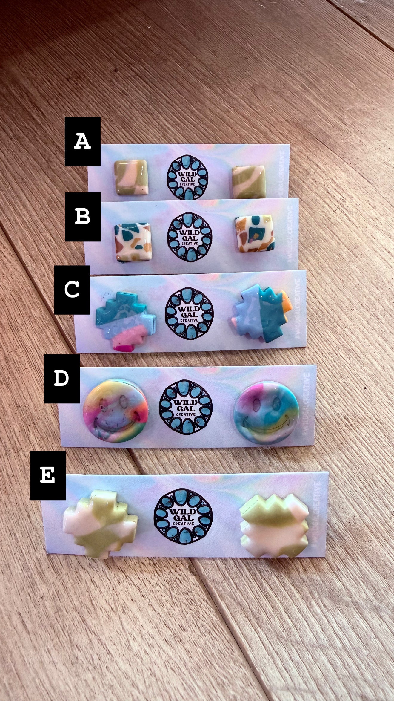 Polymer Clay Studs