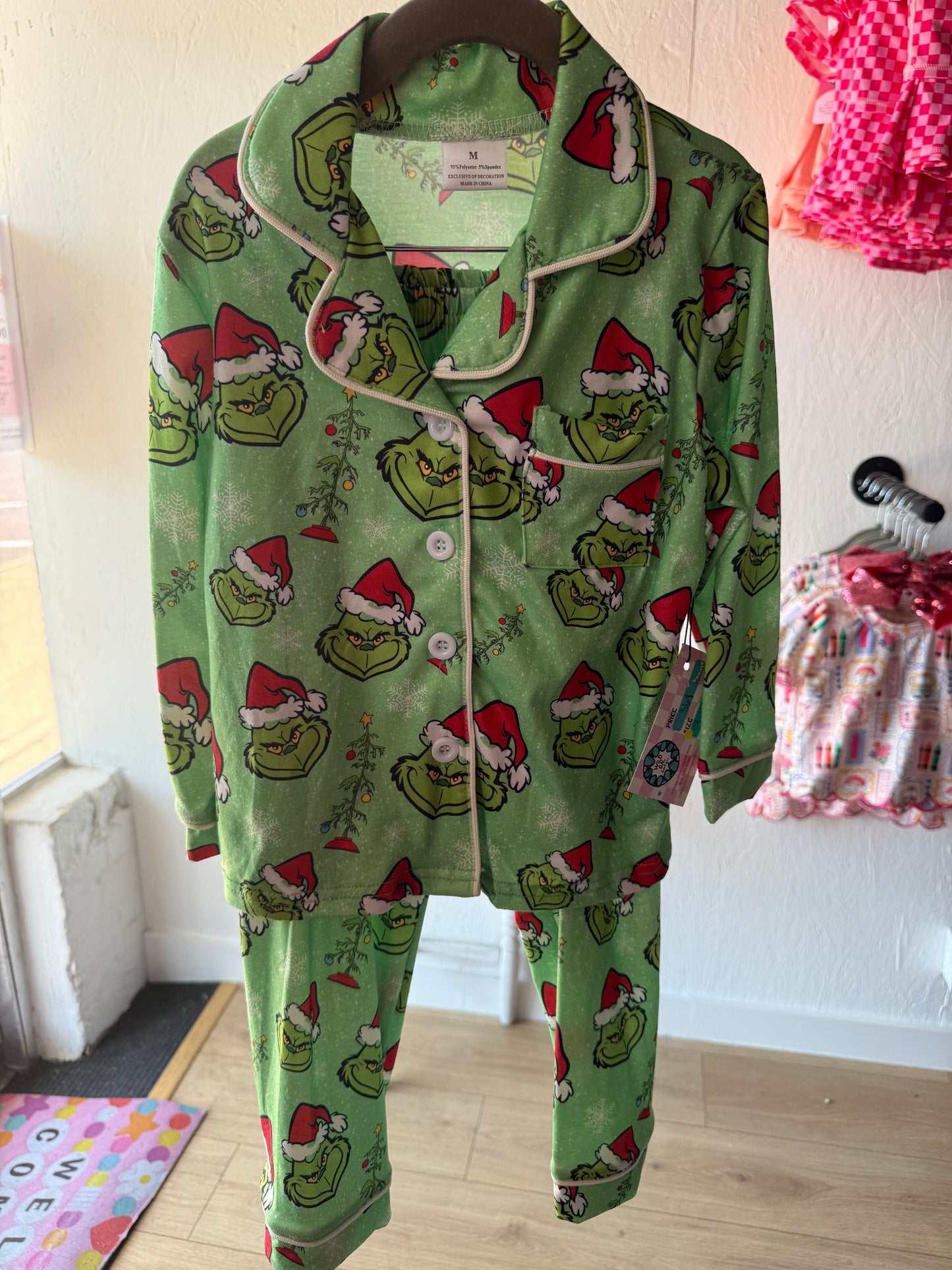 Green Grinch Jammies