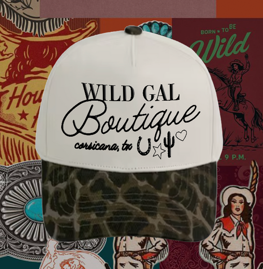 Leopard Wild Gal Boutique Embroidered Trucker