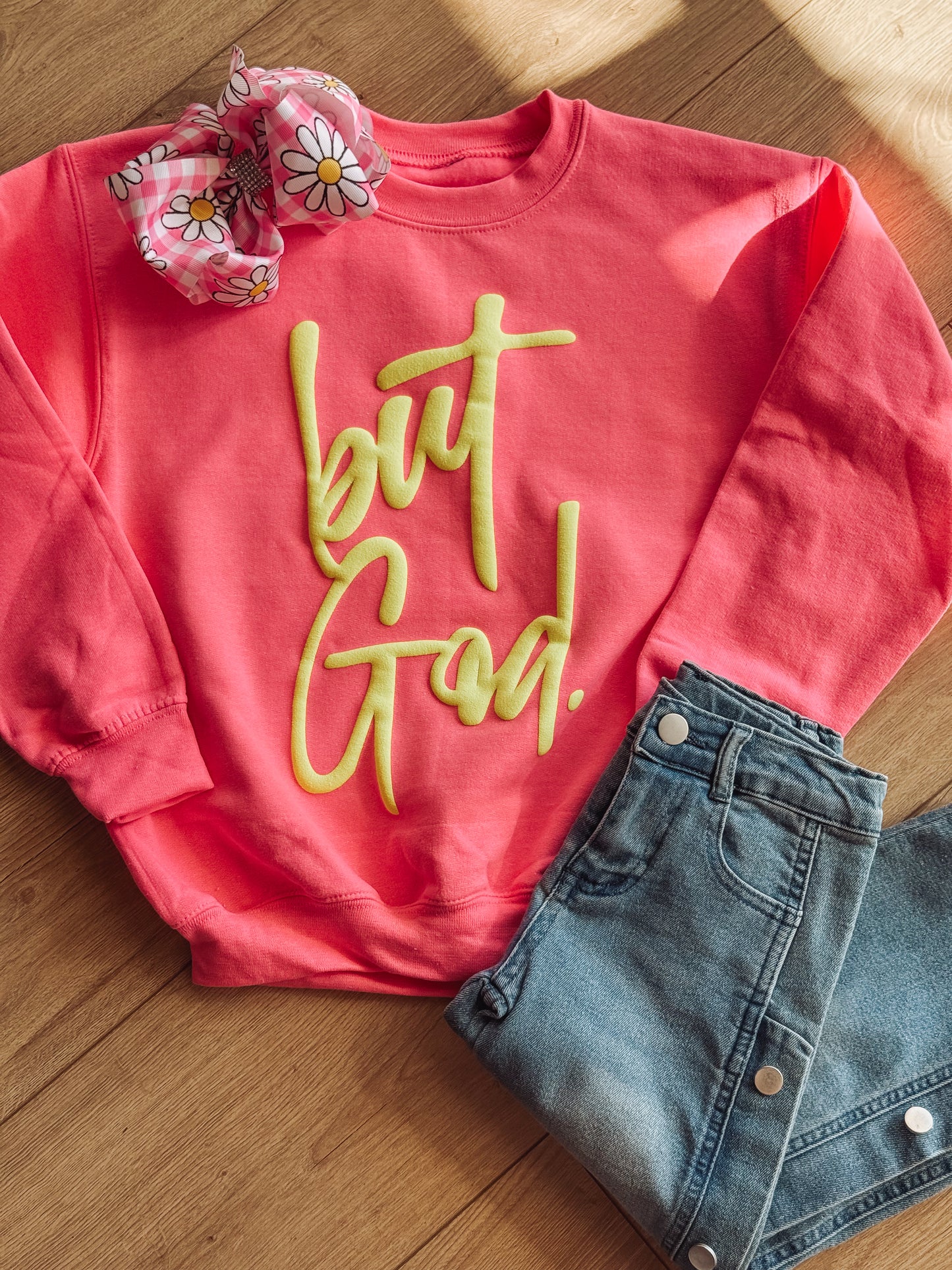 But God Puff Sweatshirt