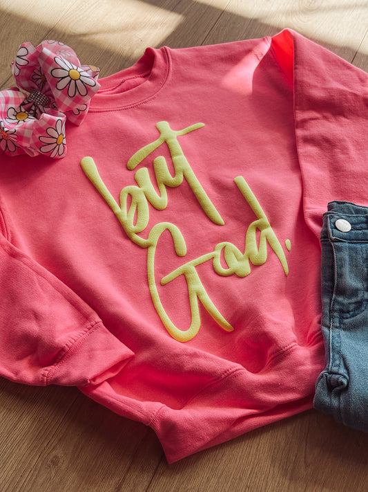 But God Puff Sweatshirt