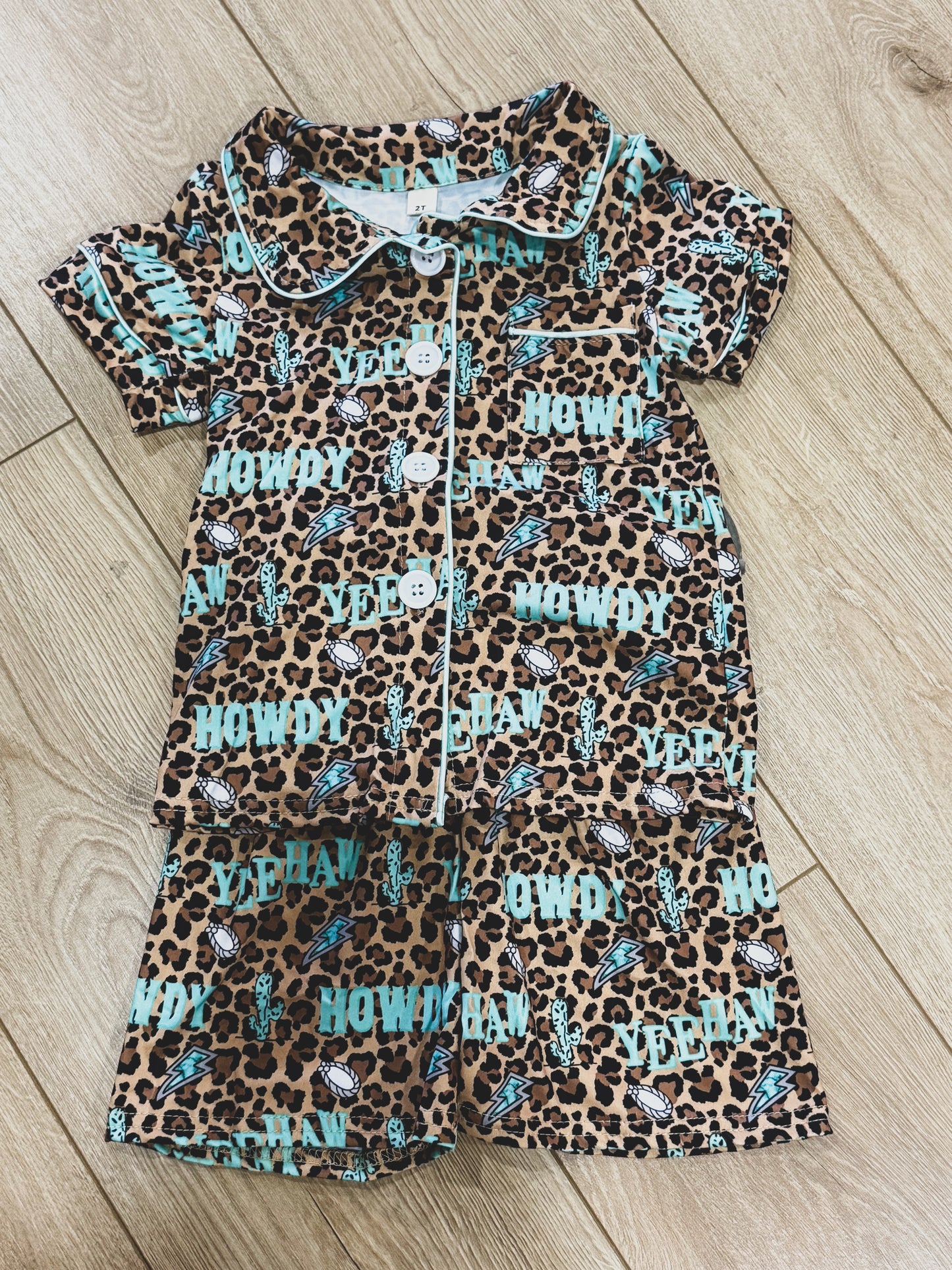 Howdy Leopard Pajamas