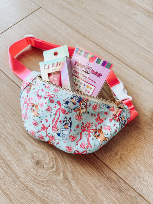 Floral Pups Bum Bag