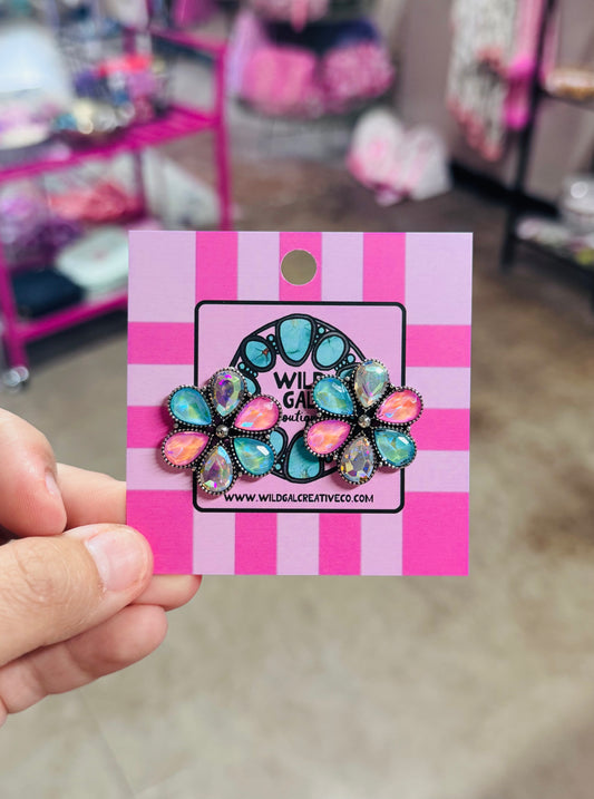 Candy Flower Studs