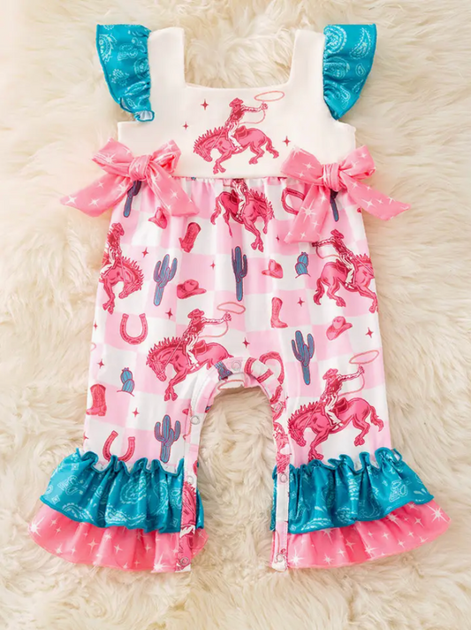 Ruffles & Broncs Romper