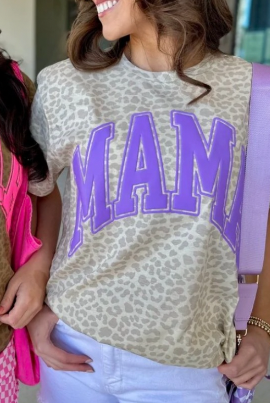 Mama Puff Leopard Tee
